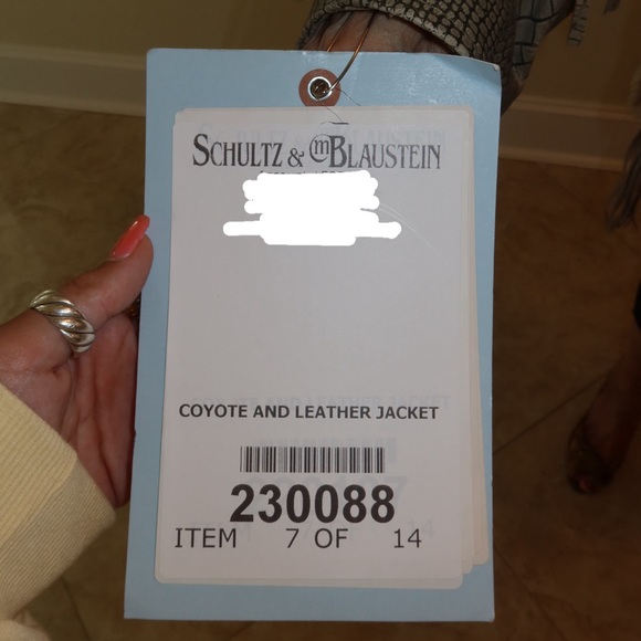 schultz & m. blaustein coyote and leather fur coat - Picture 11 of 13